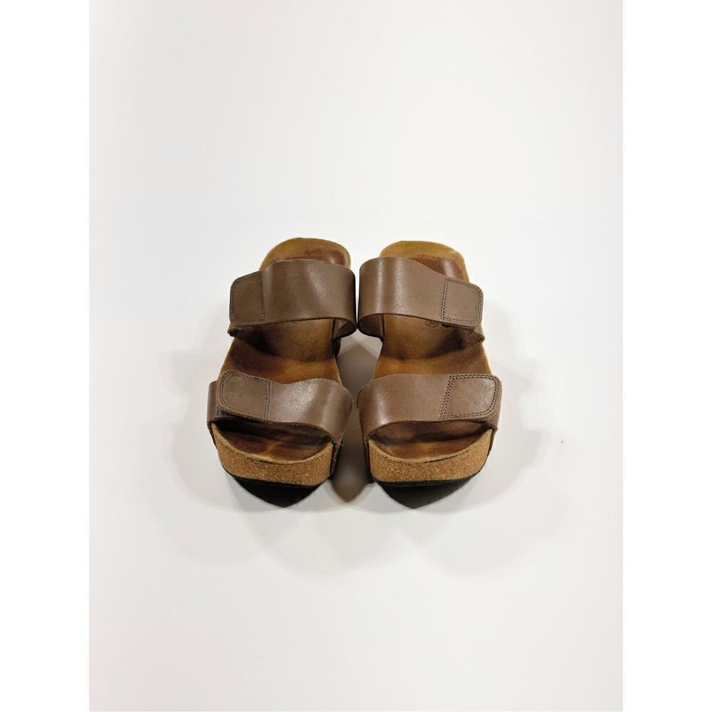 Lola Sabbia Eric Michael cork platform leather strappy sandal 38